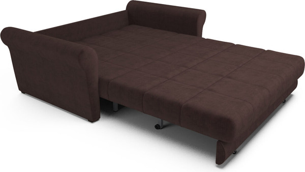 Изображение товара Диван Mebel-Ars Аккордеон Гранд ППУ 120x200 (велюр молочный шоколад НВ-178/13)