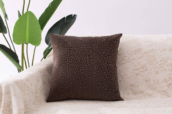 Изображение товара Наволочка декоративная Sofi de Marko Кристал 30х50 / Нав-К103-30х50 (темно-коричневый)