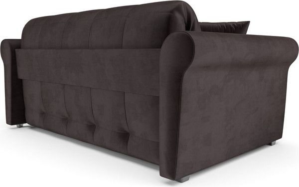 Изображение товара Диван Mebel-Ars Аккордеон Гранд ППУ 155x200 (бархат шоколадный Star Velvet 60 Coffee)