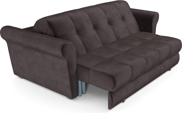 Изображение товара Диван Mebel-Ars Аккордеон Гранд ППУ 180x200 (бархат шоколадный Star Velvet 60 Coffee)
