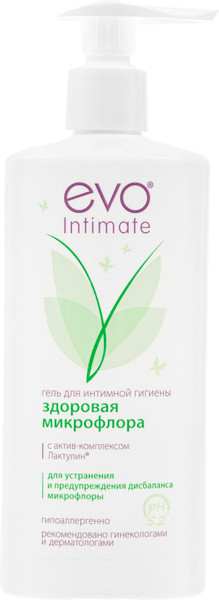 Изображение товара Гель для интимной гигиены EVO laboratoires Intimate Здоровая микрофлора (250мл)