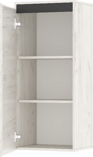 Изображение товара Шкаф навесной Памир Гретта 1С (крафт белый/антрацит)