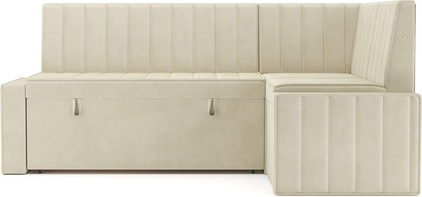 Изображение товара Уголок кухонный мягкий Mebel-Ars Вермут 191x83x121 / M11-24-4 (Бархат бежевый Star Velvet 6 Light Beige)