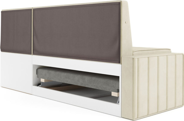 Изображение товара Уголок кухонный мягкий Mebel-Ars Вермут 191x83x121 / M11-24-4 (Бархат бежевый Star Velvet 6 Light Beige)