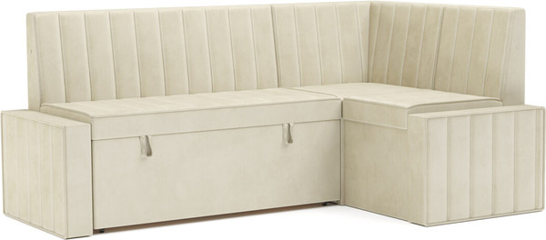 Изображение товара Уголок кухонный мягкий Mebel-Ars Вермут 191x83x121 / M11-24-4 (Бархат бежевый Star Velvet 6 Light Beige)