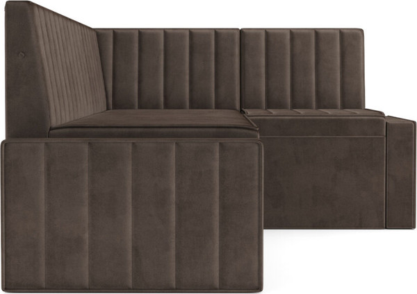 Изображение товара Уголок кухонный мягкий Mebel-Ars Вермут M11-24-3 / 191x83x121 (бархат шоколадный Star Velvet 60 Coffee )