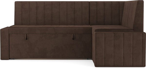 Изображение товара Уголок кухонный мягкий Mebel-Ars Вермут 191x83x121 / M11-24-7 (велюр молочный шоколад НВ-178/13)