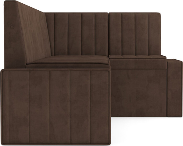 Изображение товара Уголок кухонный мягкий Mebel-Ars Вермут 191x83x121 / M11-24-7 (велюр молочный шоколад НВ-178/13)