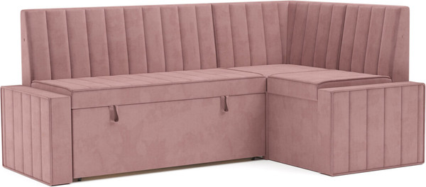 Изображение товара Уголок кухонный мягкий Mebel-Ars Вермут 191x83x121 / M11-24-6 (велюр пудра НВ-178/18)