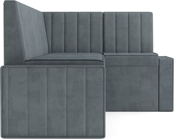 Изображение товара Уголок кухонный мягкий Mebel-Ars Вермут 191x83x121 / M11-24-5 (велюр серый/синий HB-178/26)