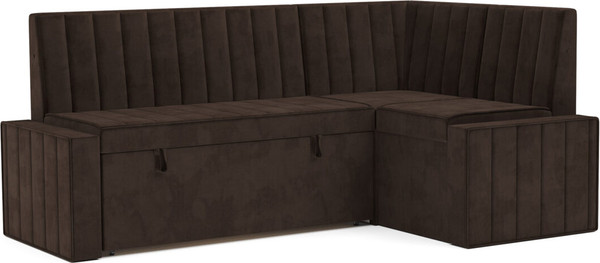 Изображение товара Уголок кухонный мягкий Mebel-Ars Вермут 191x83x121 / M11-24-8 (велюр шоколад HB-178/16)