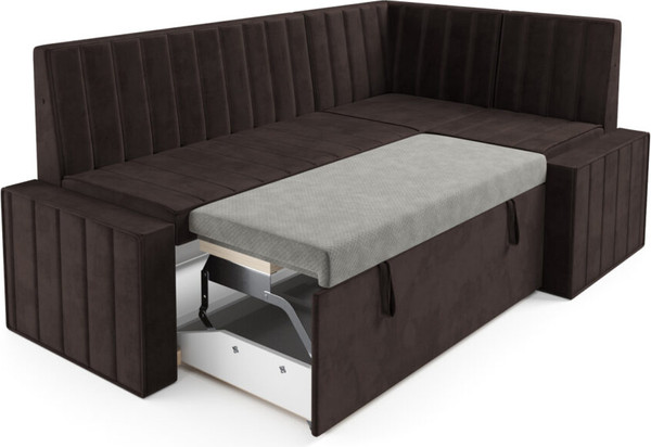 Изображение товара Уголок кухонный мягкий Mebel-Ars Вермут 191x83x121 / M11-24-15 (кордрой коричневый)