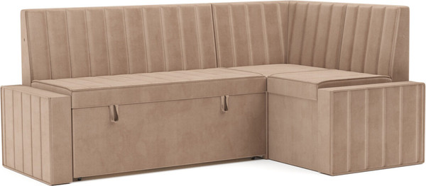 Изображение товара Уголок кухонный мягкий Mebel-Ars Вермут 211x83x141 / M11-23-14 (кордрой бежевый)