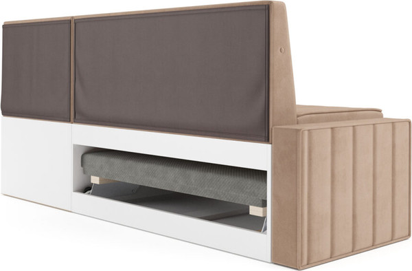 Изображение товара Уголок кухонный мягкий Mebel-Ars Вермут 211x83x141 / M11-23-14 (кордрой бежевый)