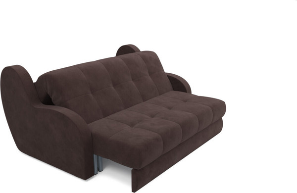 Изображение товара Диван Mebel-Ars Аккордеон Барон ППУ 155x200 (велюр молочный шоколад НВ-178/13)