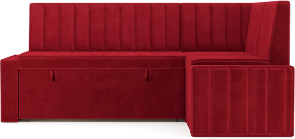 Изображение товара Уголок кухонный мягкий Mebel-Ars Вермут 211x83x141 / M11-23-16 (кордрой красный)