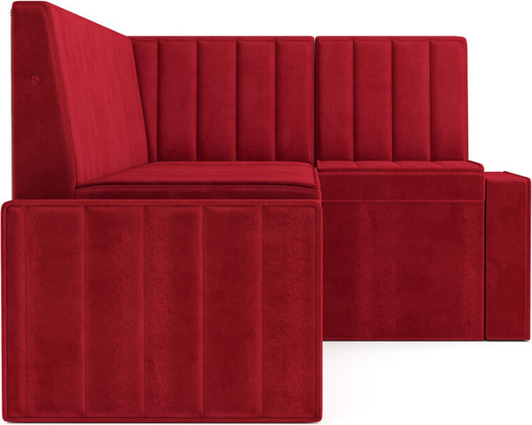 Изображение товара Уголок кухонный мягкий Mebel-Ars Вермут 211x83x141 / M11-23-16 (кордрой красный)