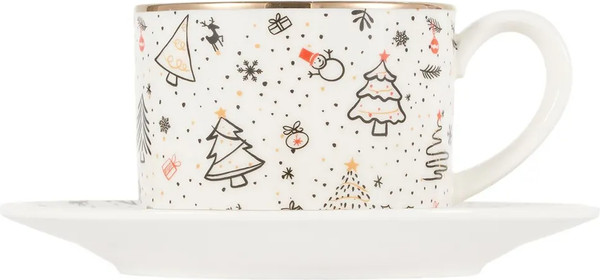 Изображение товара Чашка с блюдцем Gipfel Christmas 42939