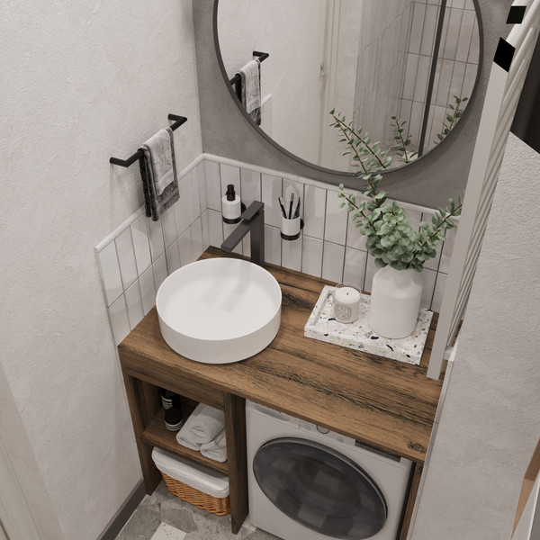 Изображение товара Тумба под умывальник ЗОВ Стамбул 100 / S100LAW0LAWWM (аттик)