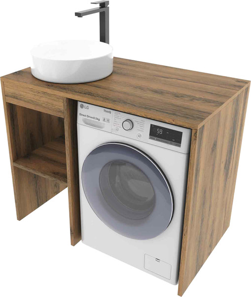 Изображение товара Тумба под умывальник ЗОВ Стамбул 100 / S100LAW0LAWWM (аттик)