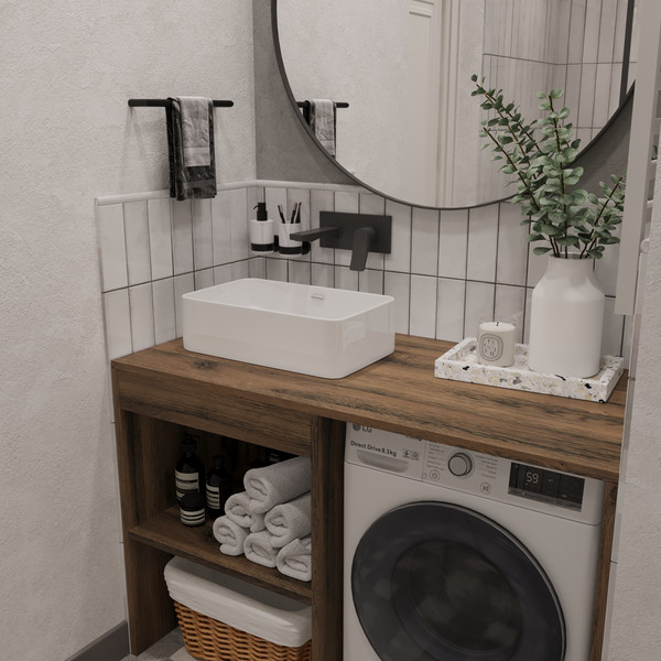 Изображение товара Тумба под умывальник ЗОВ Стамбул 120 / S120LAW0LAWWM (аттик)