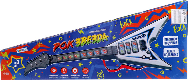 Изображение товара Музыкальная игрушка Zabiaka Гитара. Рок-звезда 979A / 10613138