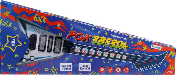 Изображение товара Музыкальная игрушка Zabiaka Гитара. Рок-звезда 979A / 10613138