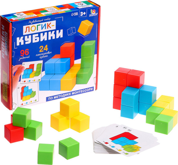 Изображение товара Развивающий игровой набор Zabiaka IQ Логик-кубики / 10385247