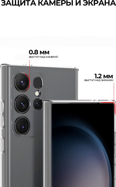 Изображение товара Чехол-накладка Case Better One для Samsung Galaxy S24 Ultra (прозрачный)