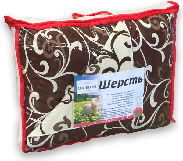 Изображение товара Одеяло Angellini 8с014дш (140x205, овечья шерсть)