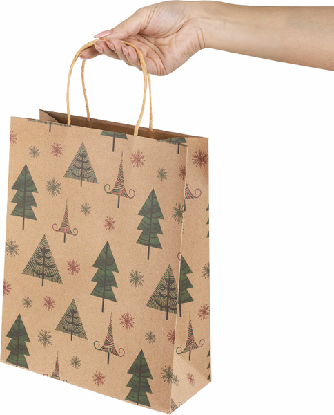 Изображение товара Набор пакетов подарочных Золотая сказка Kraft Xmas Tree / 591959 (10шт)