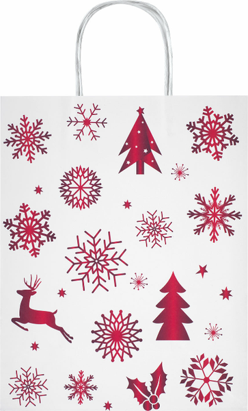 Изображение товара Набор пакетов подарочных Золотая сказка Winter Kraft / 591960 (10шт)