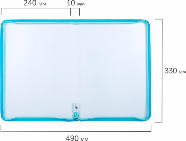 Изображение товара Папка для бумаг Brauberg Pastel / 271970 (аквамарин)