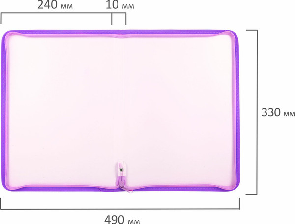 Изображение товара Папка для бумаг Brauberg Pastel / 271971 (лиловый)