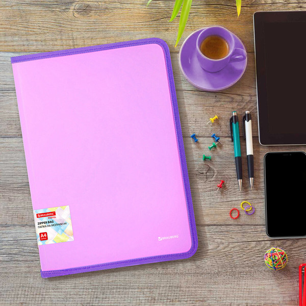 Изображение товара Папка для бумаг Brauberg Pastel / 271971 (лиловый)