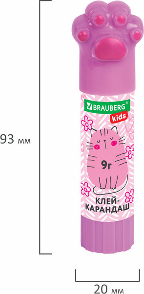 Изображение товара Клей-карандаш Brauberg Kids 271982 (3шт)