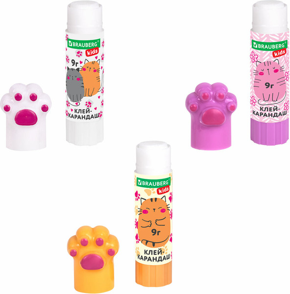 Изображение товара Клей-карандаш Brauberg Kids 271982 (3шт)