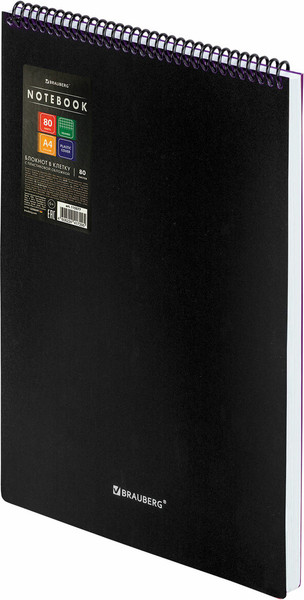 Изображение товара Блокнот Brauberg Metropolis / 115577 (80л, черный)