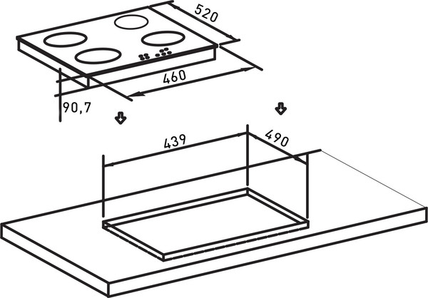Изображение товара Газовая варочная панель Making Oasis Everywhere P-3SBM