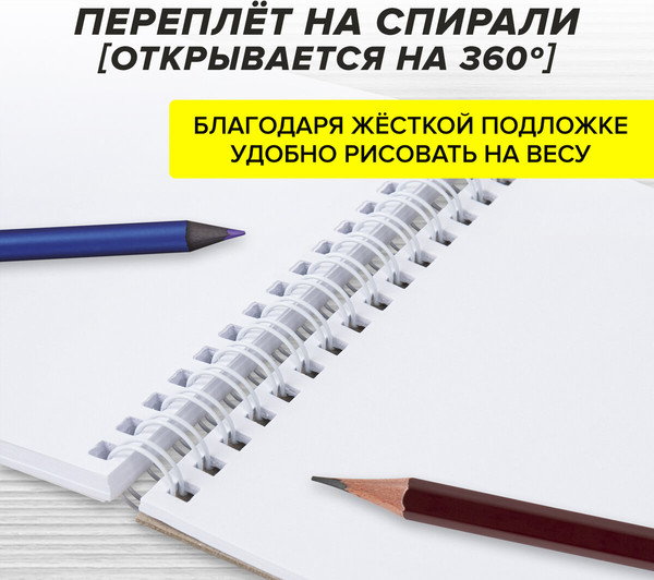 Изображение товара Скетчбук Brauberg Art Debut. Котик! / 115062 (60л)