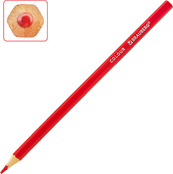 Изображение товара Набор цветных карандашей Brauberg Академия / 181864 (12цв)