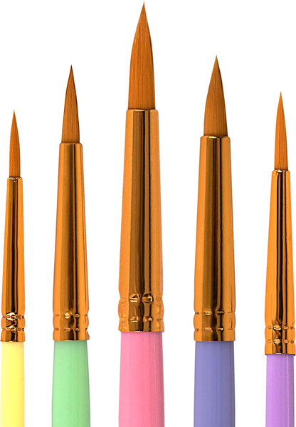 Изображение товара Набор кистей Brauberg Kids. Синтетика / 201076 (5шт)