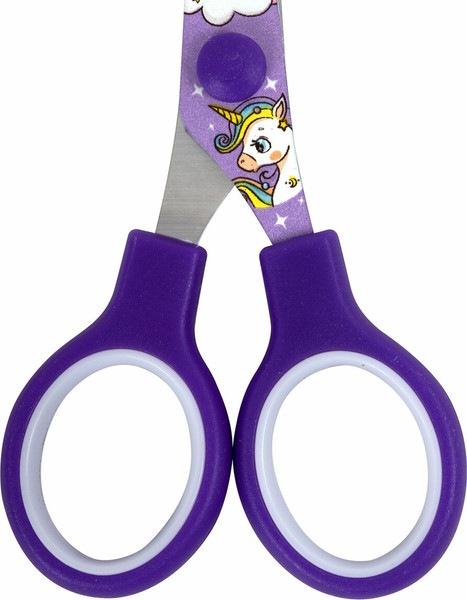 Изображение товара Ножницы канцелярские Brauberg Kids. Единороги / 238350 (сиреневый)