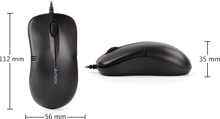 Изображение товара Мышь A4Tech OP-560NUS (черный)