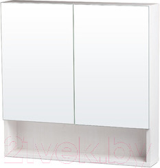 Изображение товара Шкаф с зеркалом для ванной СанитаМебель Ларч 11.700