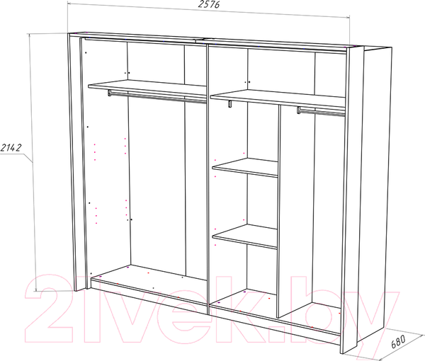 Изображение товара Комплект мебели для спальни ФорестДекоГрупп Терра (орех)