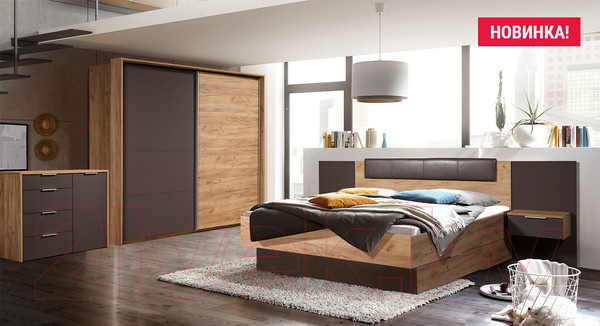 Изображение товара Комплект мебели для спальни ФорестДекоГрупп Терра (орех)