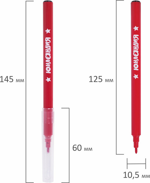 Изображение товара Фломастеры Юнландия Классные! / 152478 (12цв)