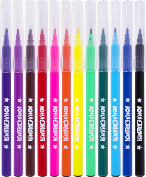 Изображение товара Фломастеры Юнландия Классные! / 152478 (12цв)