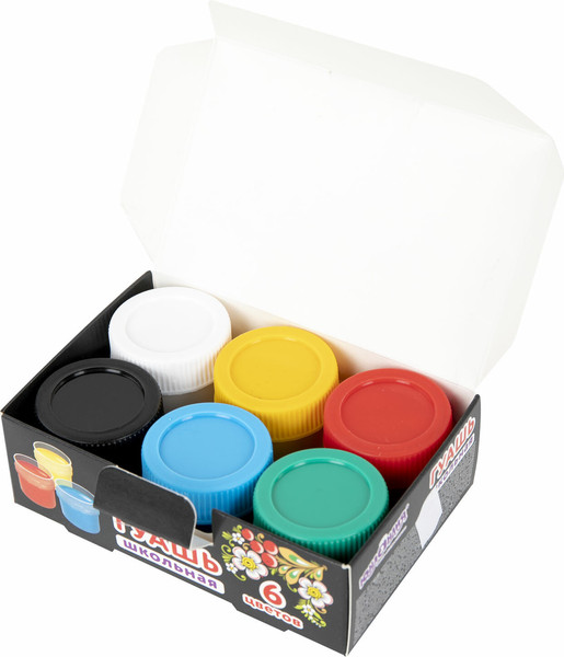 Изображение товара Гуашь Юнландия Школьная / 192382 (6цв)